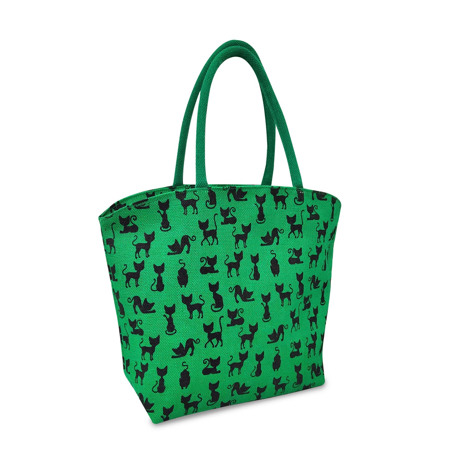 ADORABLE CAT DESIGNS JUTE BAG