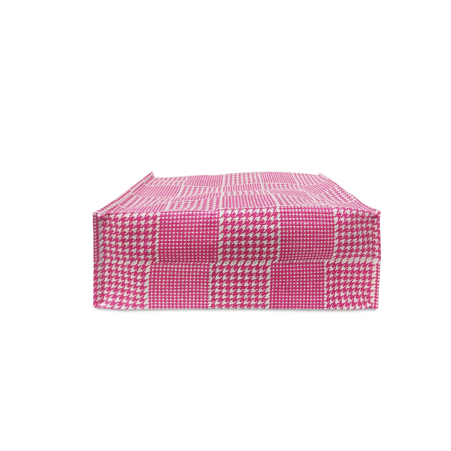 GEOMETRIC HOUNDSTOOTH STRIPESWITH ZIPPER AND OPEN POCKET INSIDE