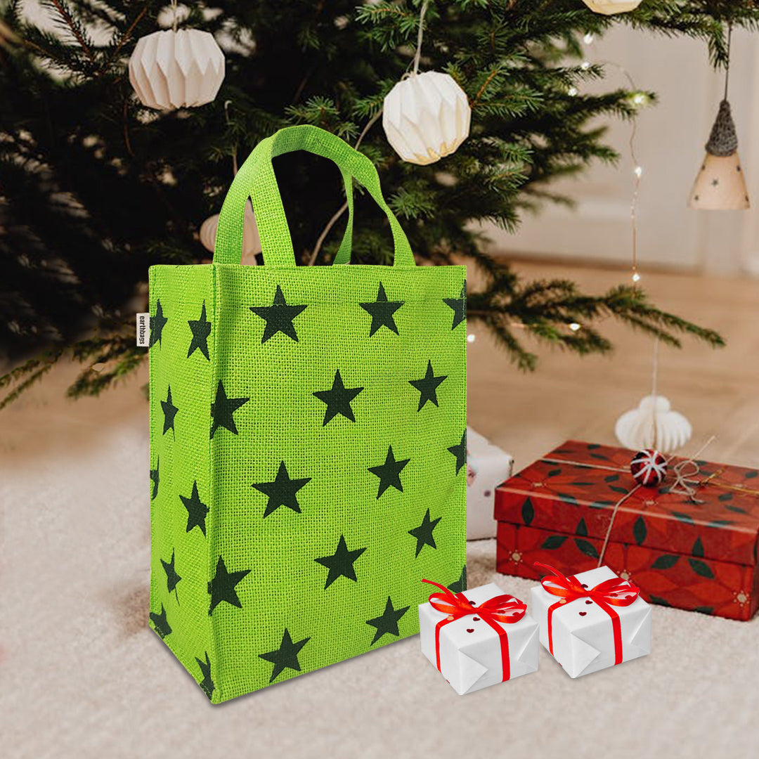 STARLIT ESSENCE JUTE GIFT BAG- PACK OF 2