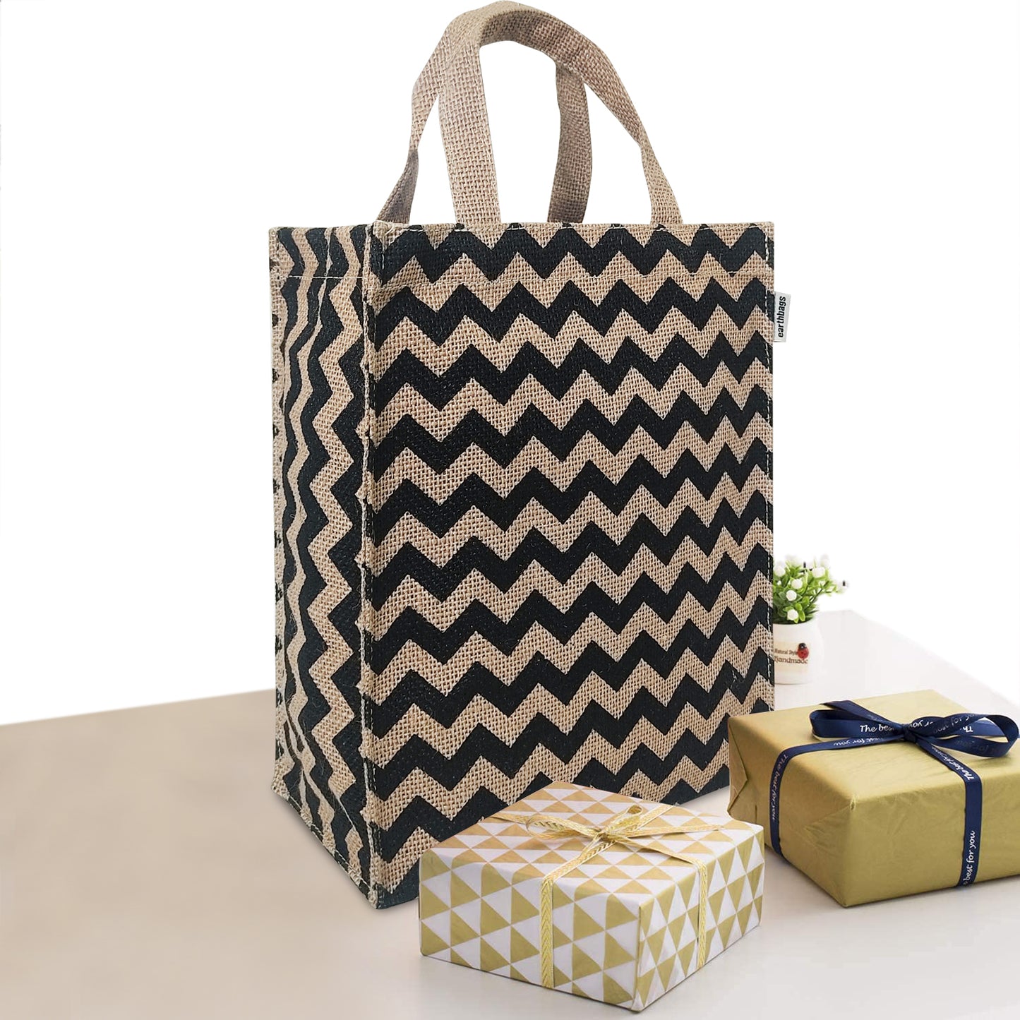 STARLIT ESSENCE JUTE GIFT BAG- PACK OF 2
