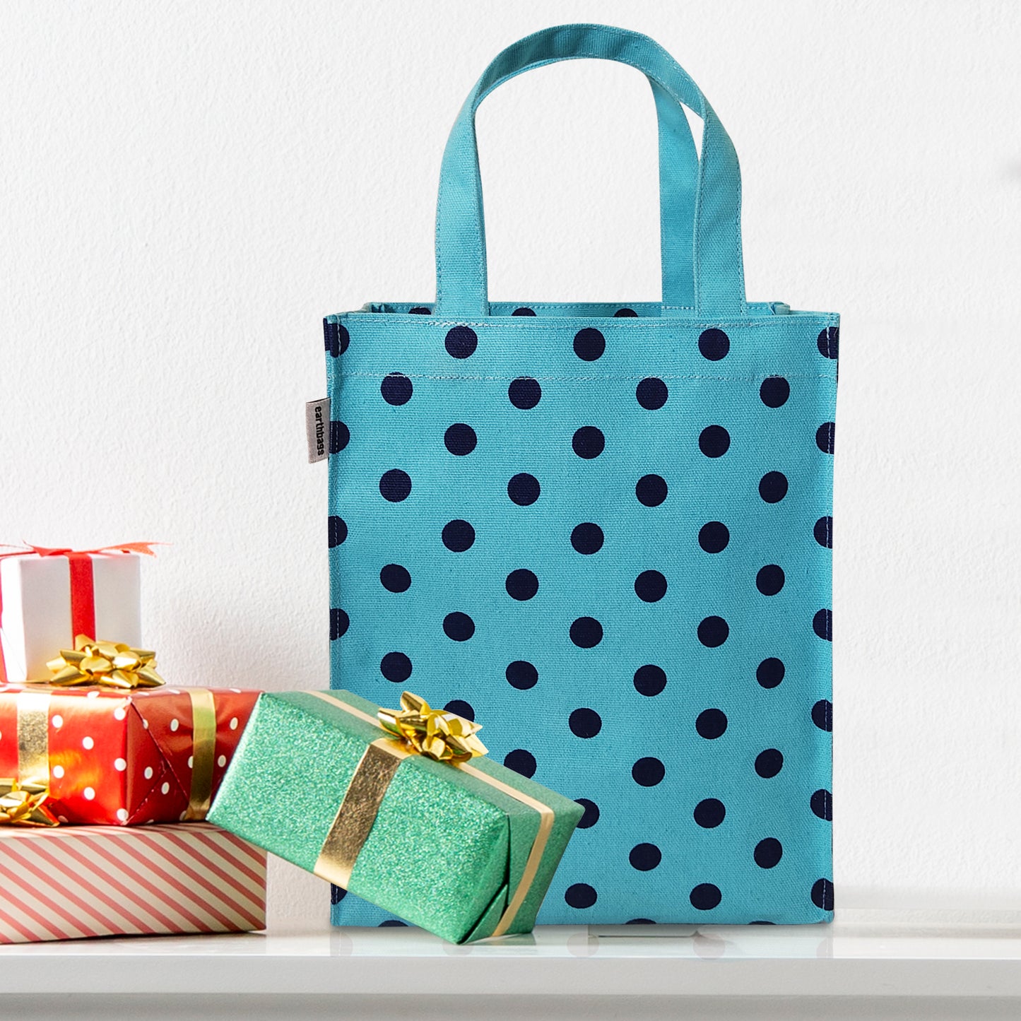 BEUTIFUL POLKA STRIPES GIFT BAG SET OF 2