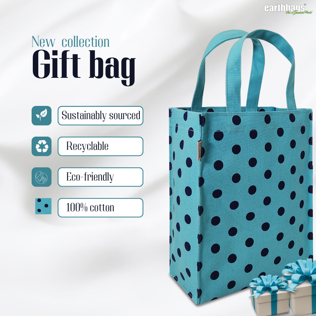 BEUTIFUL POLKA STRIPES GIFT BAG SET OF 2