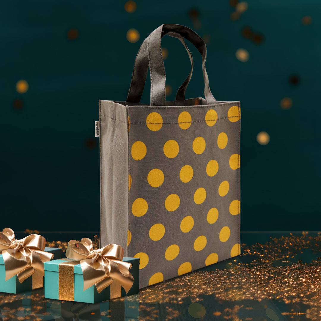 BEUTIFUL POLKA STRIPES GIFT BAG SET OF 2