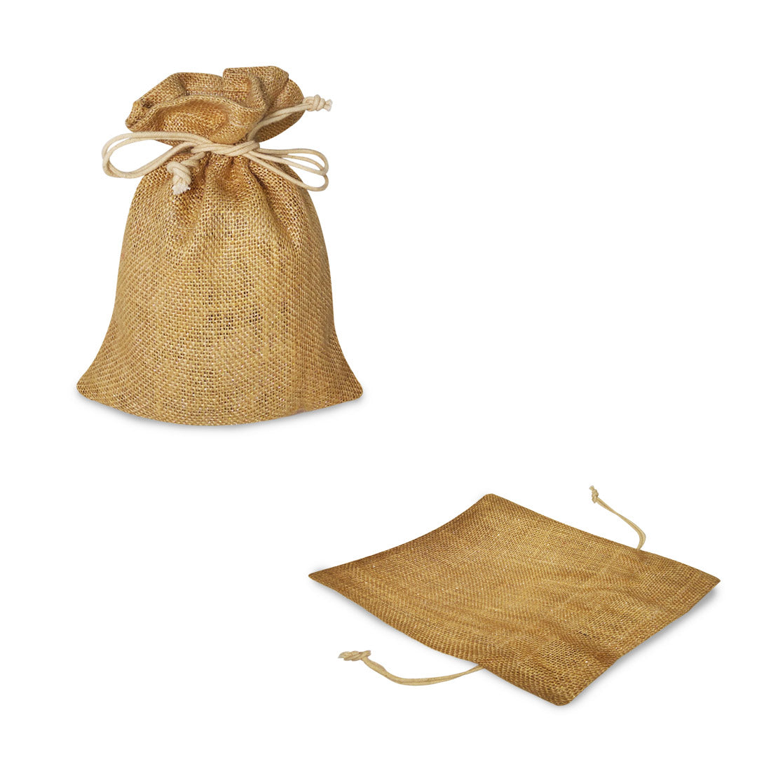 SUSTAINABLE NATURAL JUTE POTLI (Pack of 5)