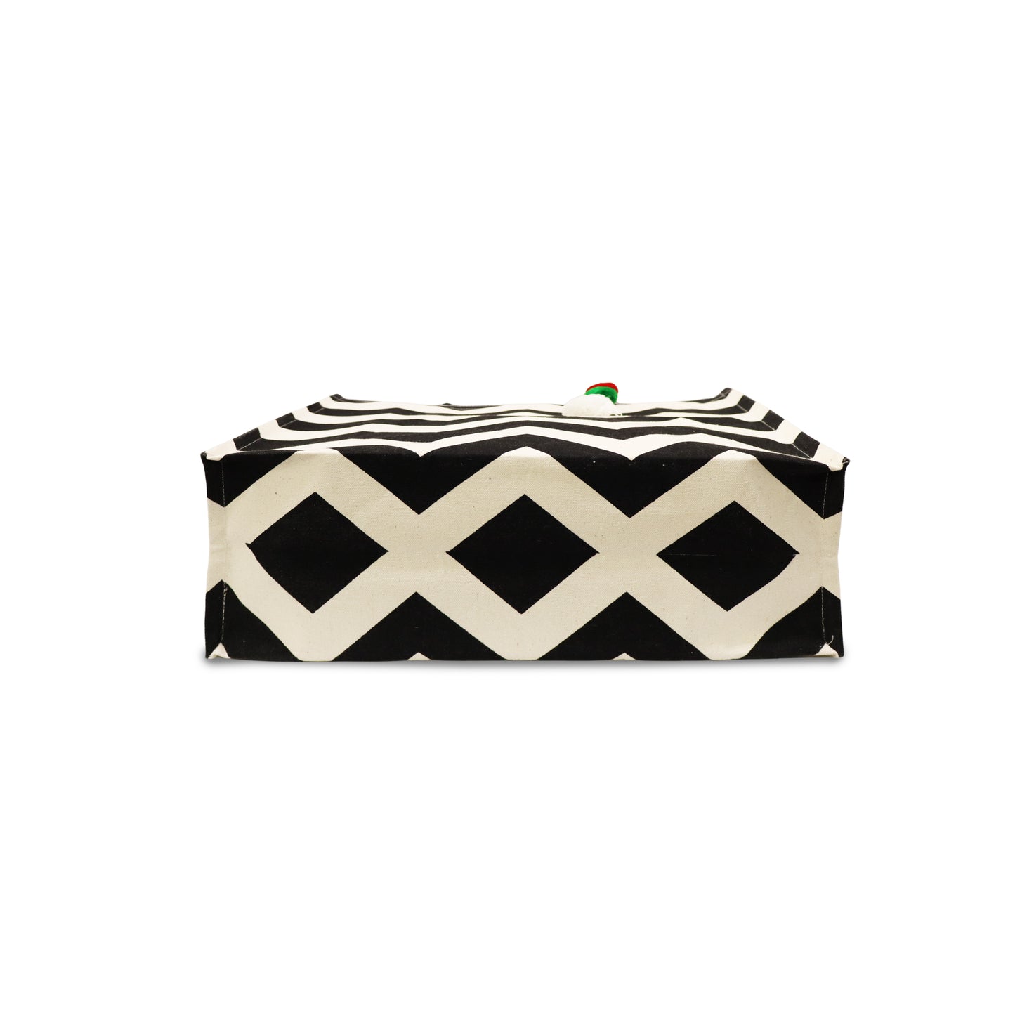 BOLD & BREEZY: CHEVRON CANVAS CARRYALL