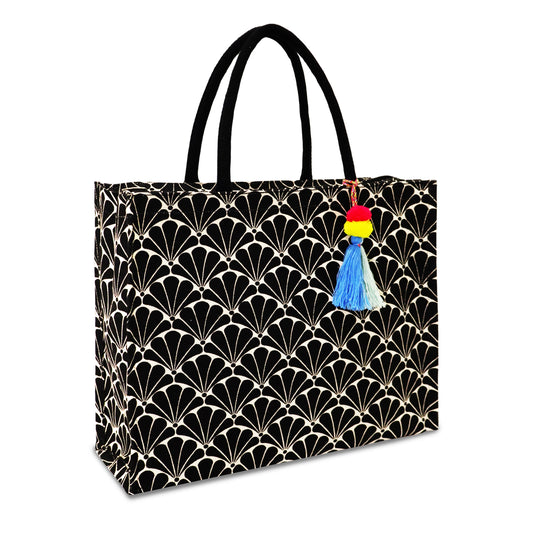 NOIR BLOOM TOTE: CLASSIC MEETS CONTEMPORARY