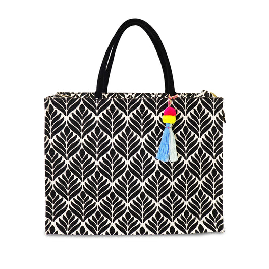MONOCHROME MUSE TOTE: CHIC. SECURE. STATEMENT.