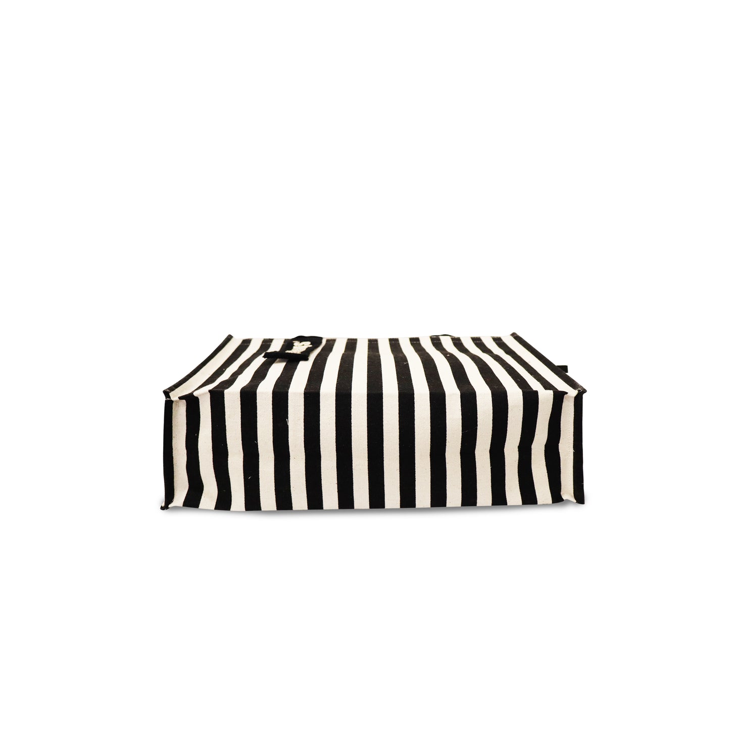 EFFORTLESS STRIPES: CANVAS ZIPPER TOTE