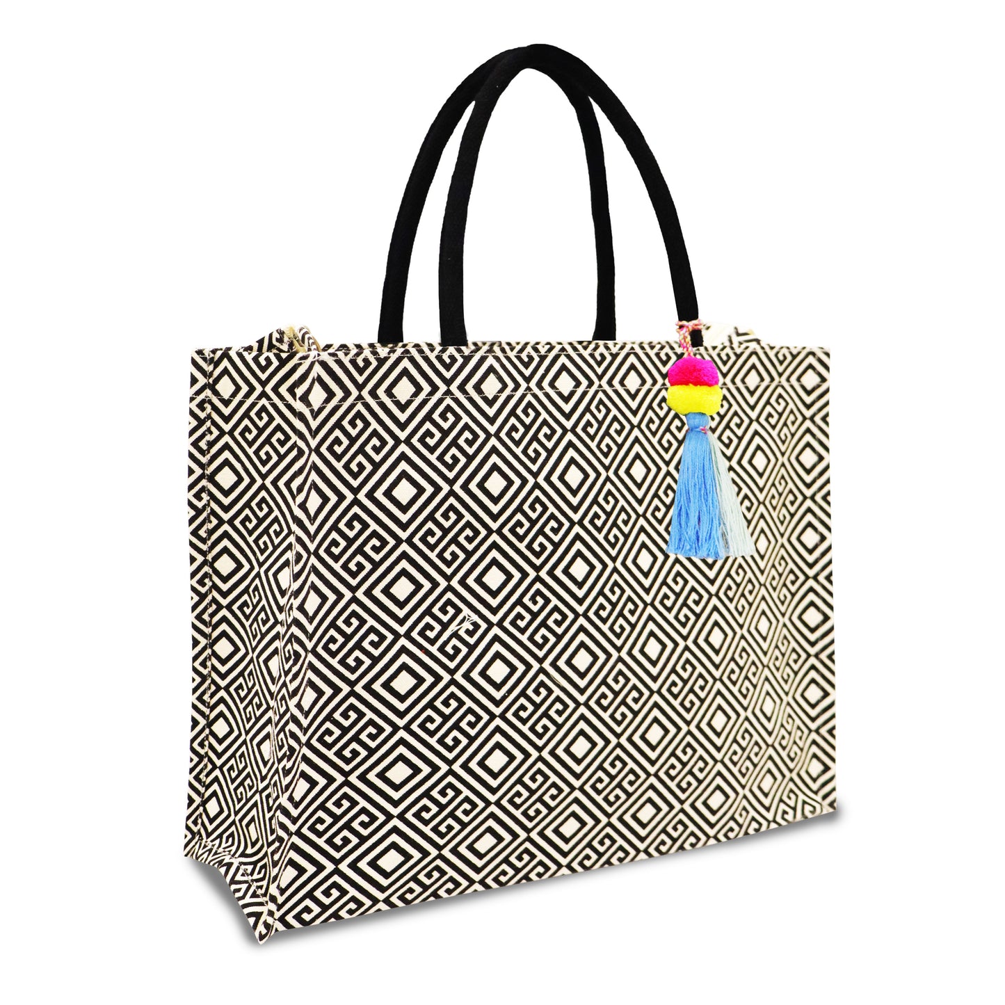 METRO GRID CANVAS BAG : BOLD GEOMETRY. EVERYDAY FUNCTION.