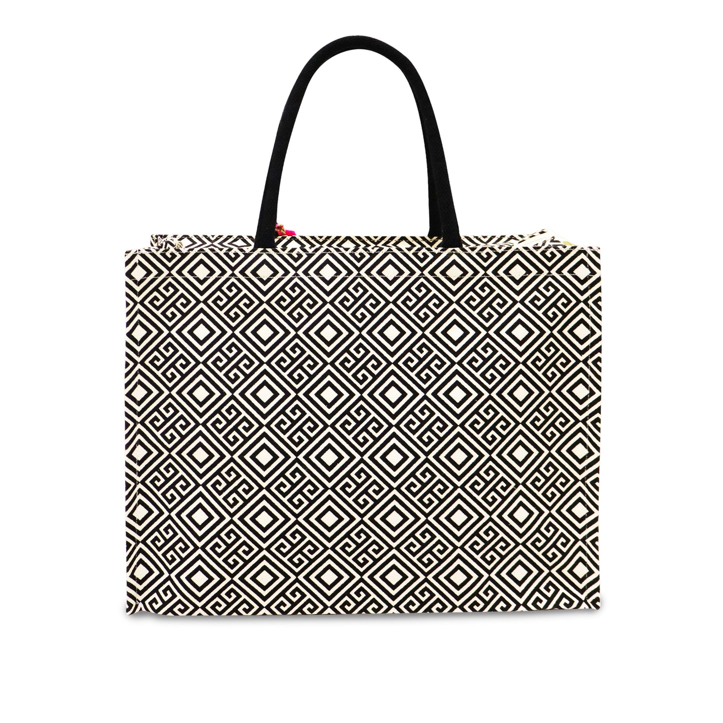 METRO GRID CANVAS BAG : BOLD GEOMETRY. EVERYDAY FUNCTION.
