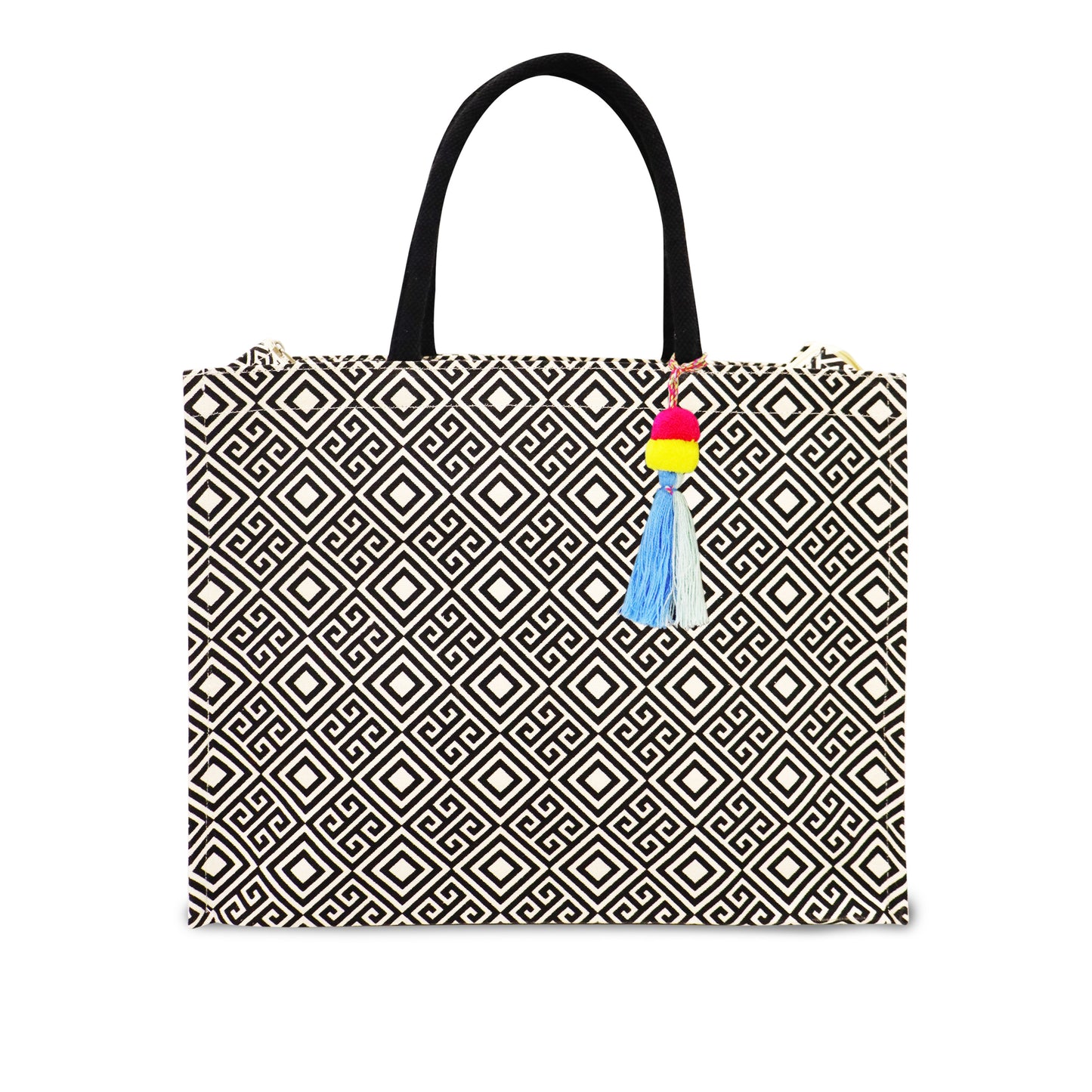 METRO GRID CANVAS BAG : BOLD GEOMETRY. EVERYDAY FUNCTION.