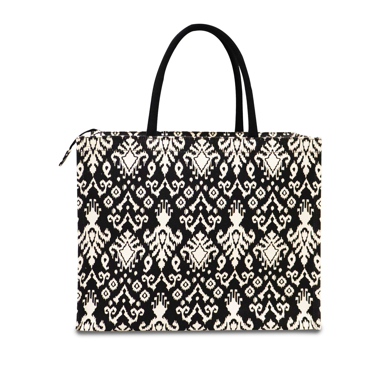 ORNATE NOIR SHOPPING BAG ELEGANCE IN EVERY DETAIL.