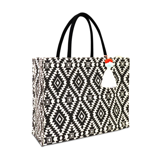 Mystic Diamond Tote Bag with zipper closure