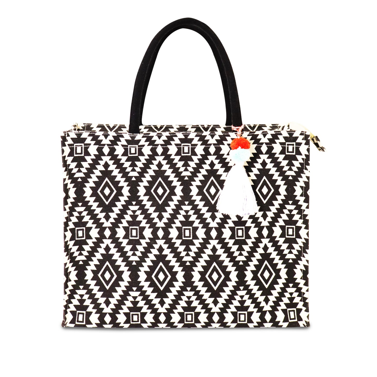 Mystic Diamond Tote Bag with zipper closure