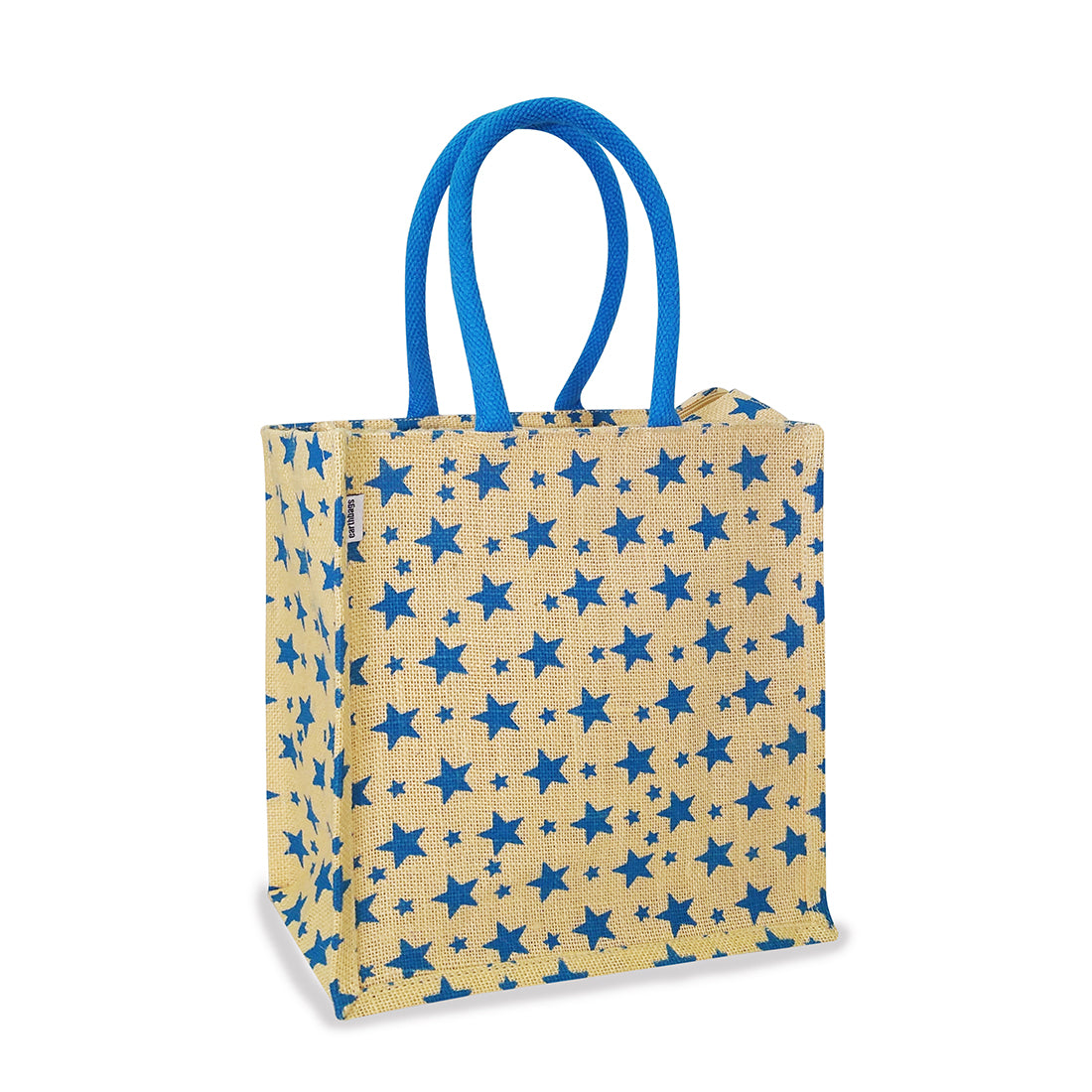 CHIC STAR PATTERNED JUTE BAG