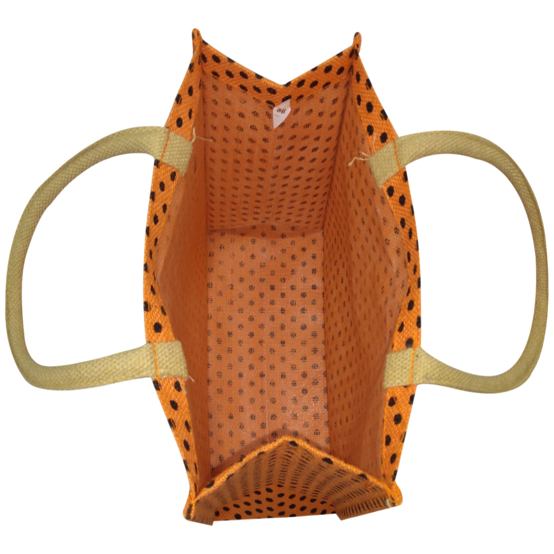 DOT COUTURE: POLKA DOT JUTE BAG FOR ECO-QUEENS