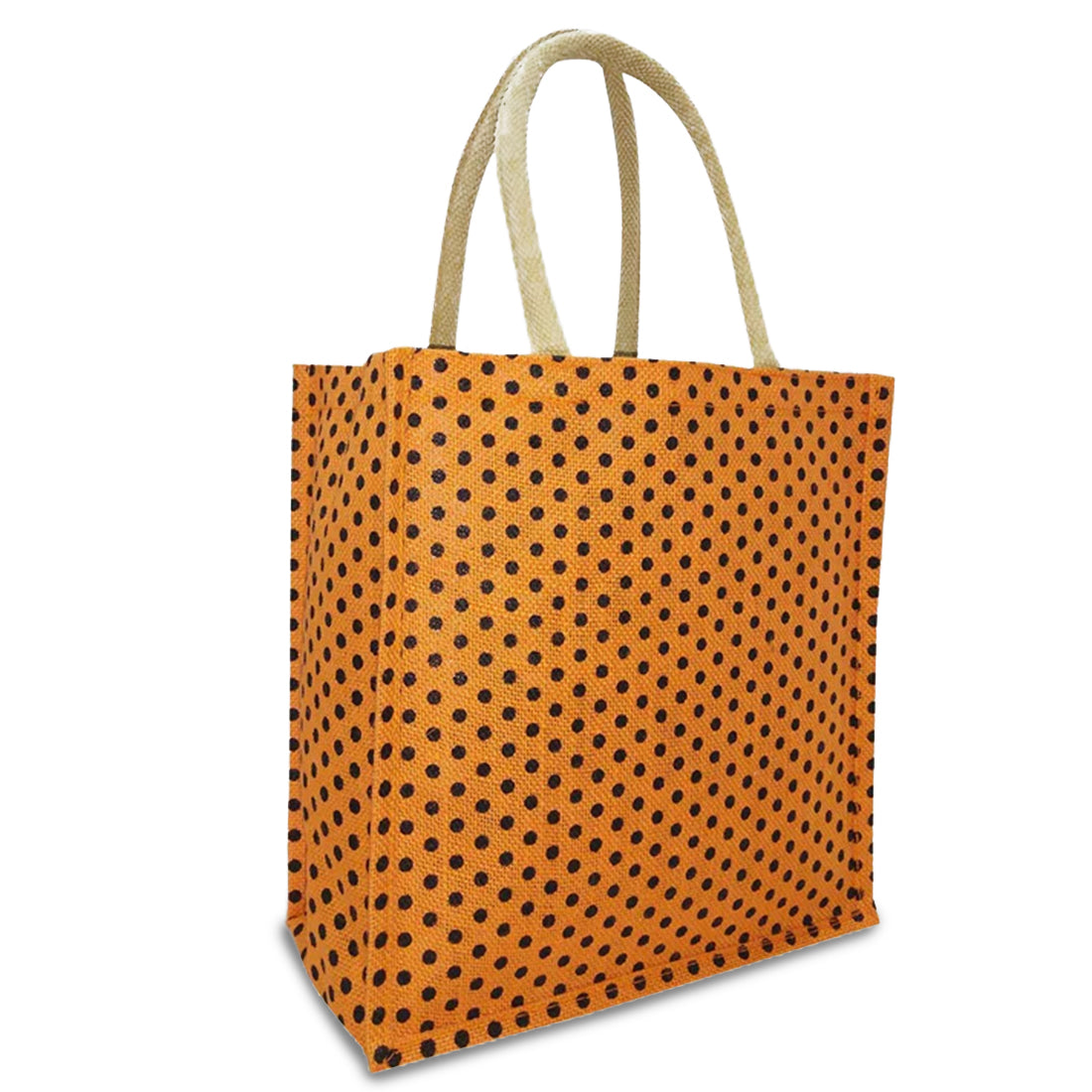 DOT COUTURE: POLKA DOT JUTE BAG FOR ECO-QUEENS