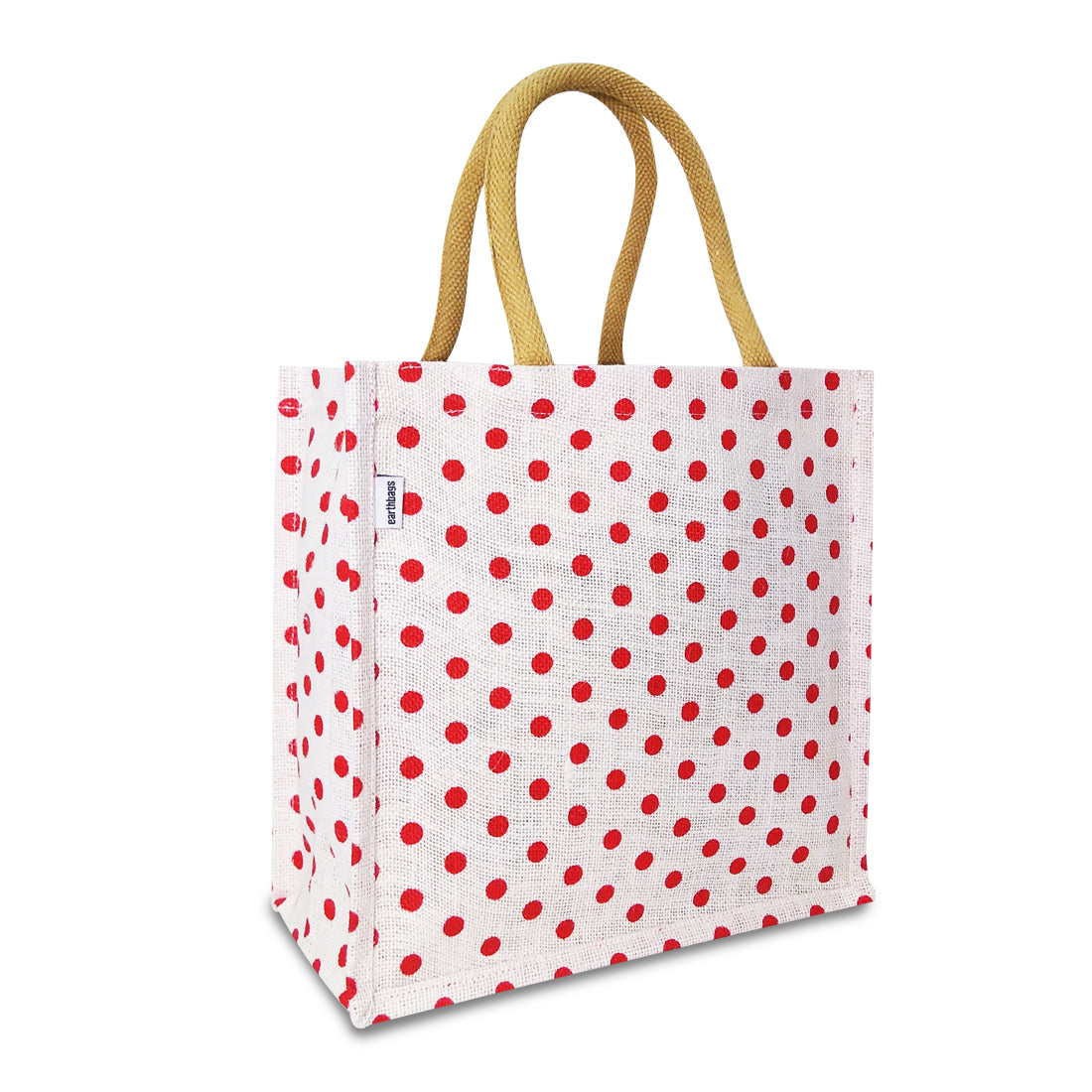 DOT COUTURE: POLKA DOT JUTE BAG FOR ECO-QUEENS