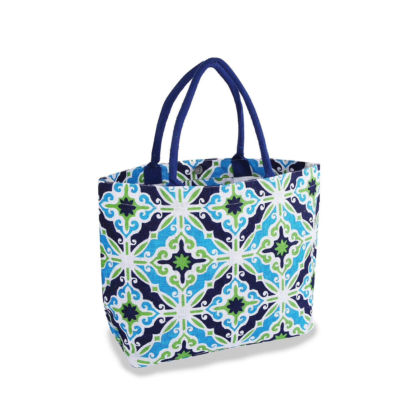 EARTHBAGS FLORAL VIBE JUTE TOTE BAG
