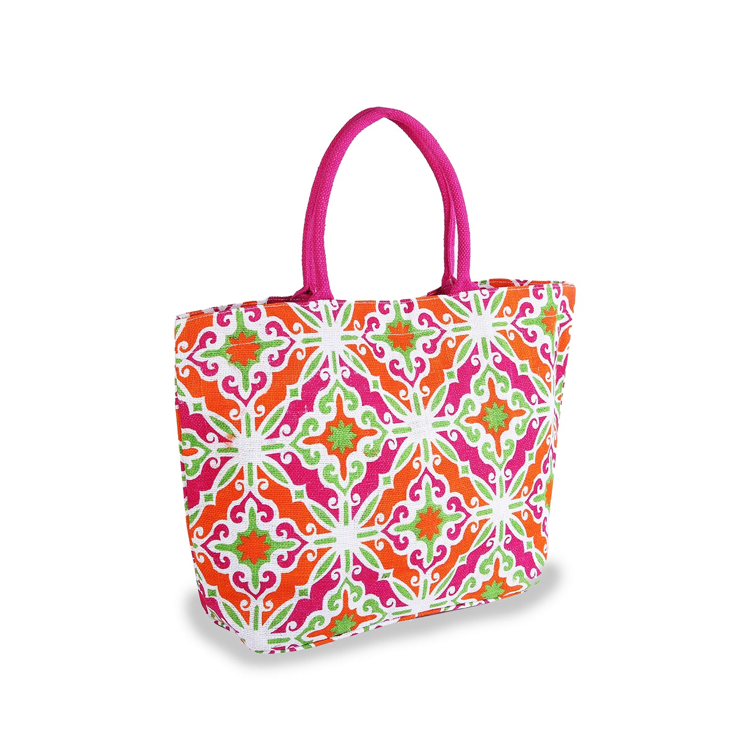 EARTHBAGS FLORAL VIBE JUTE TOTE BAG