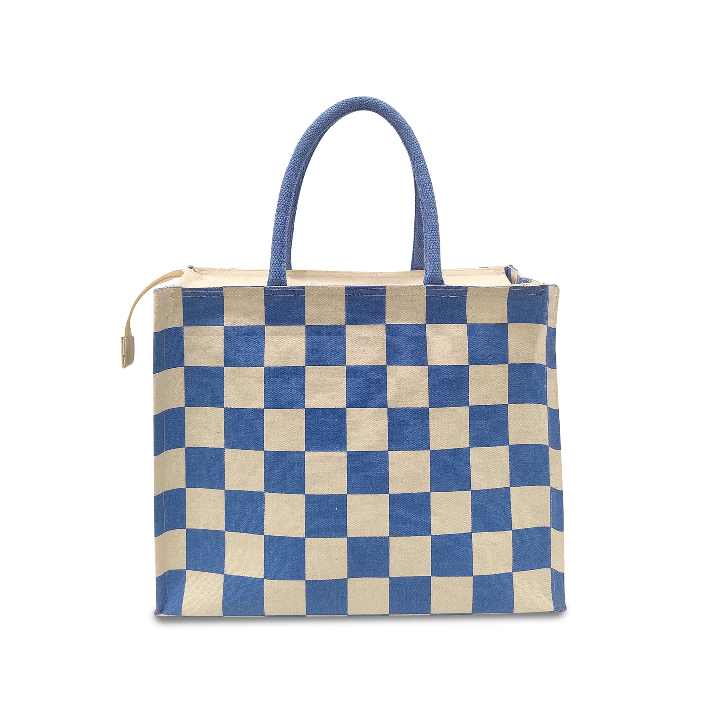 CLASSIC CHECKS CANVAS TOTE BAG