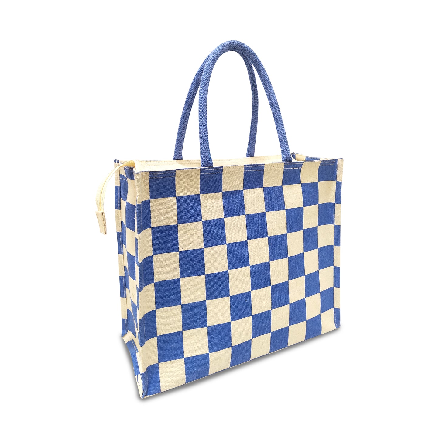 CLASSIC CHECKS CANVAS TOTE BAG