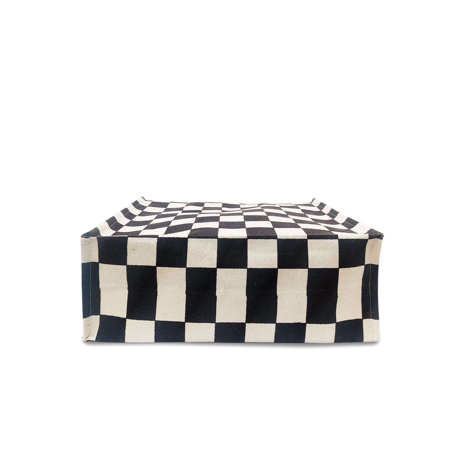 CLASSIC CHECKS CANVAS TOTE BAG