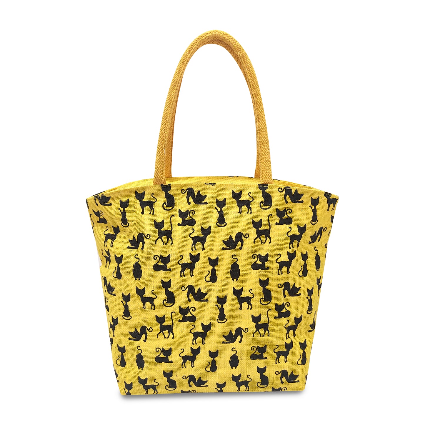 ADORABLE CAT DESIGNS JUTE BAG