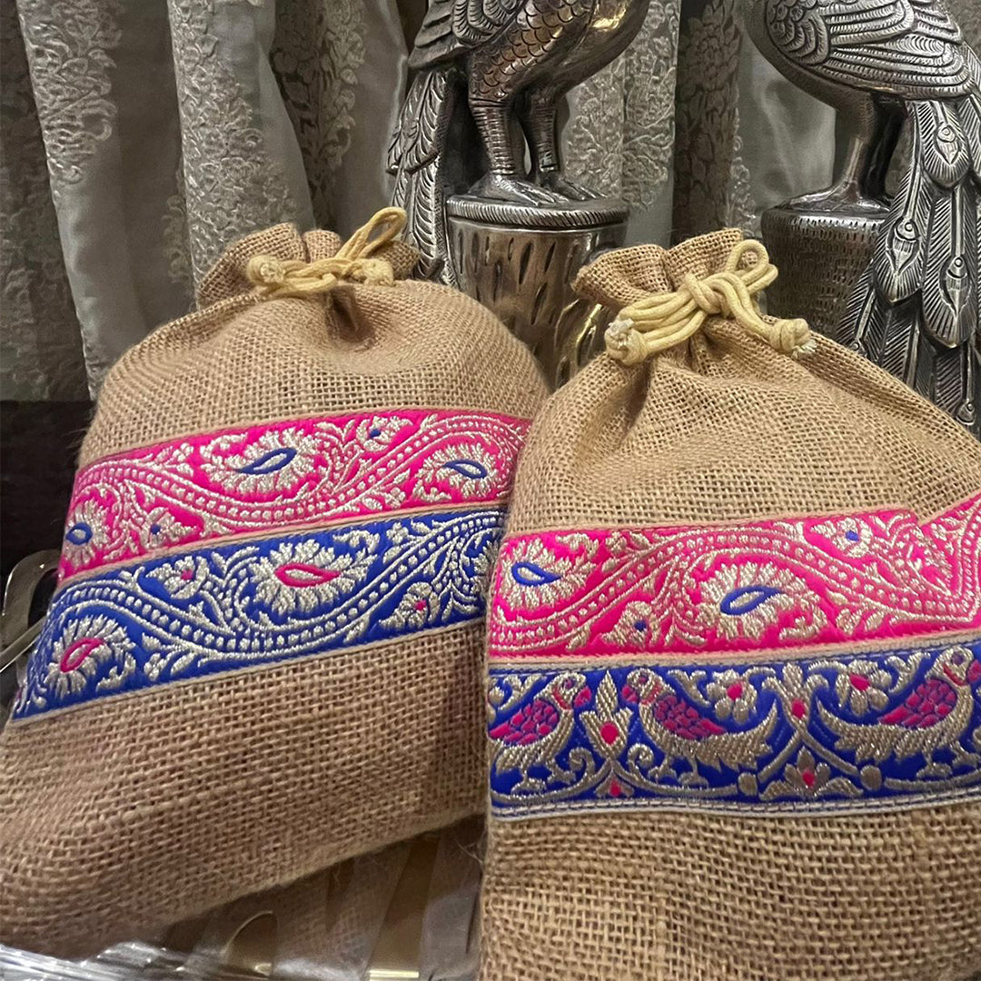 ENCHANTING FESTIVAL POTLI: LAVISH LACE EDITION - PACK OF 2