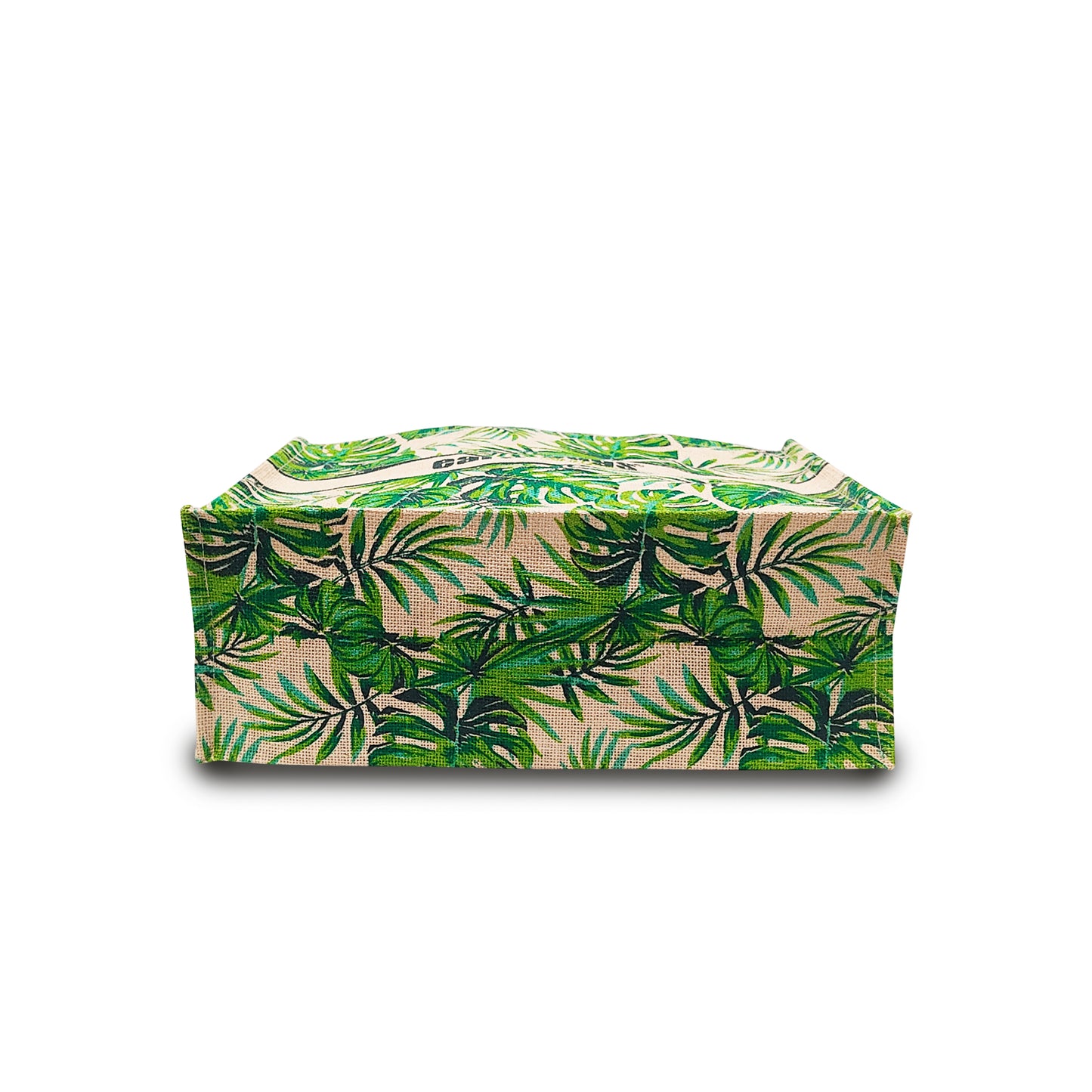 TROPICAL ELEGANCE- PALM LEAVES JUTE BAG