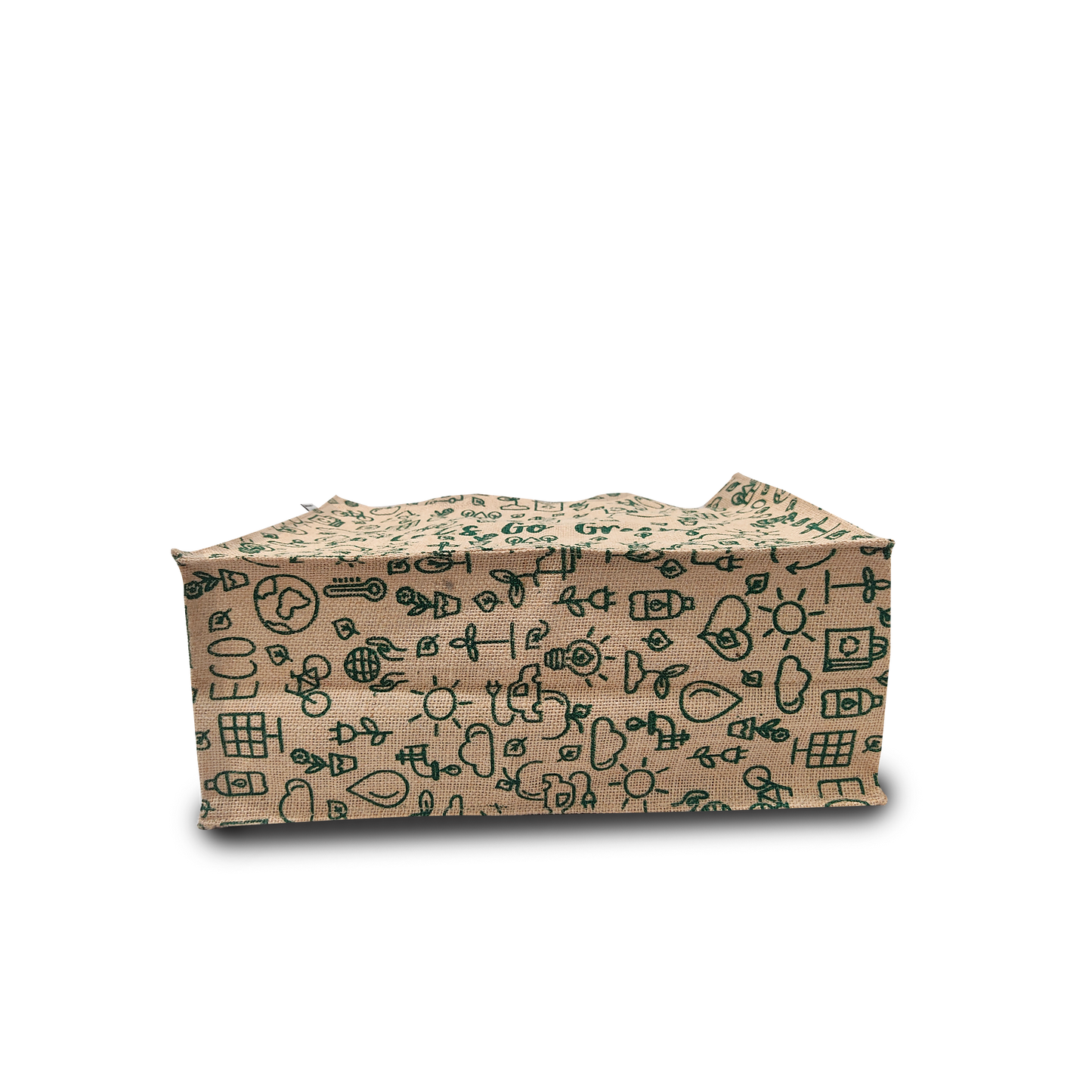 LETS GO GREEN JUTE BAG