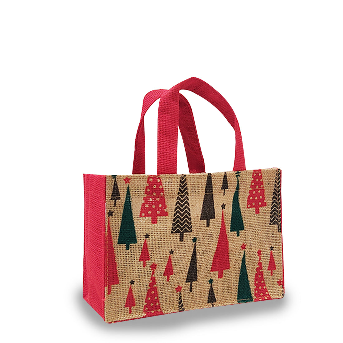 EARTHBAGS CHRISTMAS CUTE JUTE GIFT BAGS - PACK OF 4