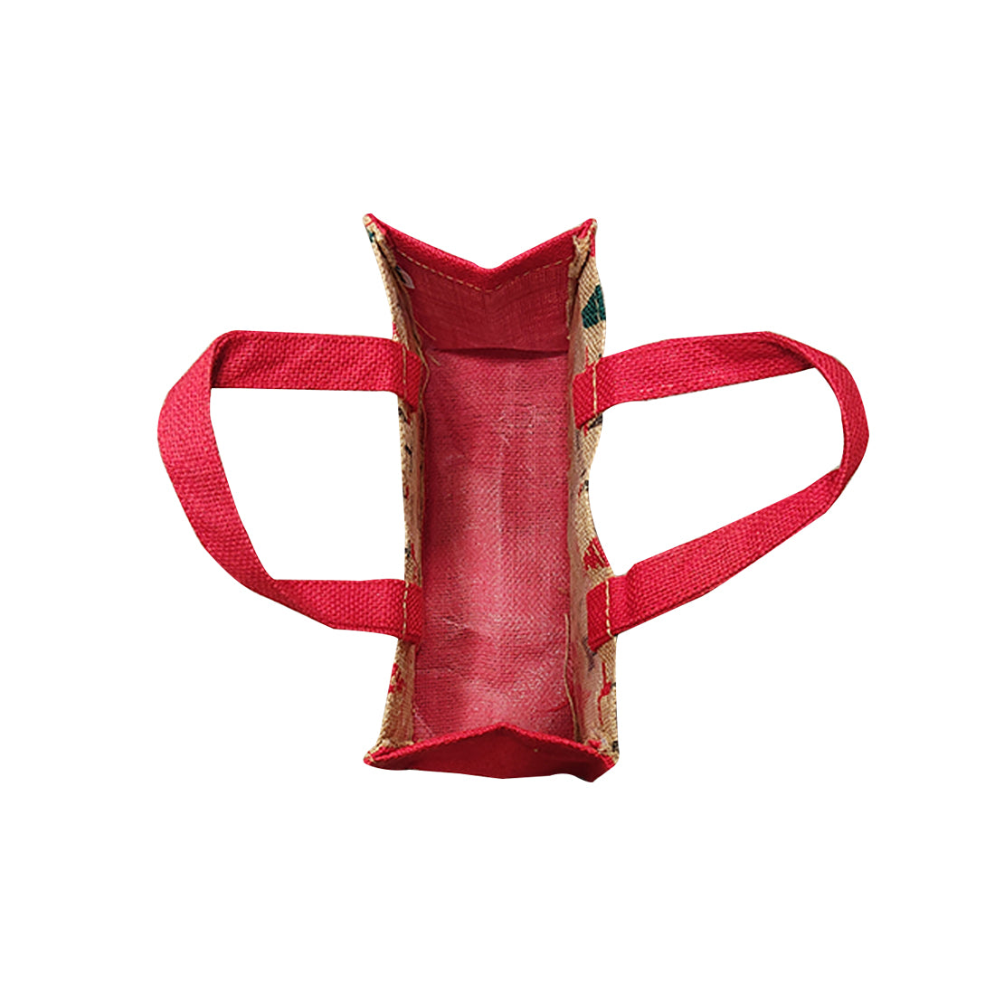 EARTHBAGS CHRISTMAS CUTE JUTE GIFT BAGS - PACK OF 4