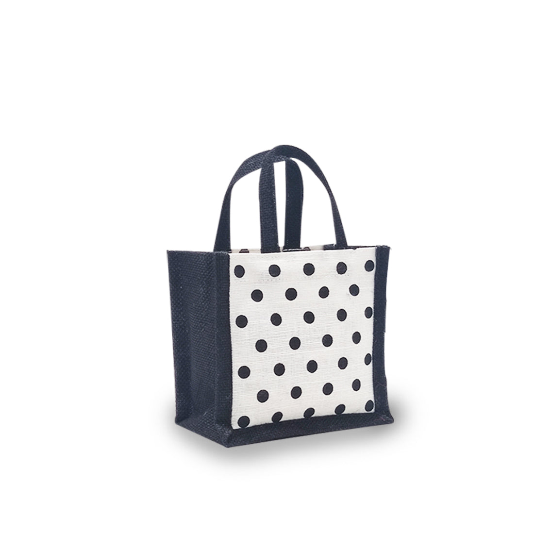 EARTHBAGS POLKA DOT CUTE JUTE GIFT BAG - PACK OF 4