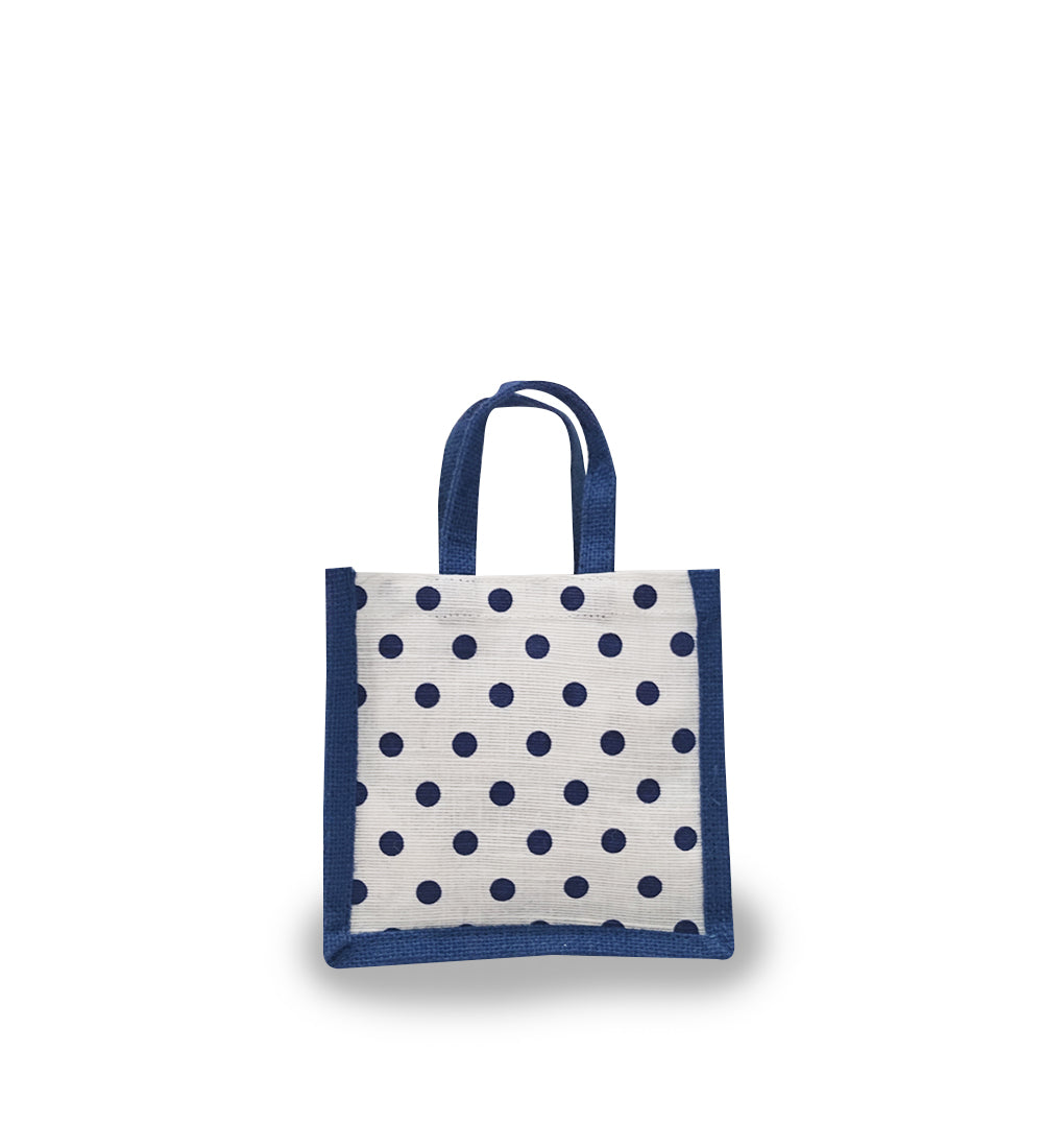 EARTHBAGS POLKA DOT CUTE JUTE GIFT BAG - PACK OF 4