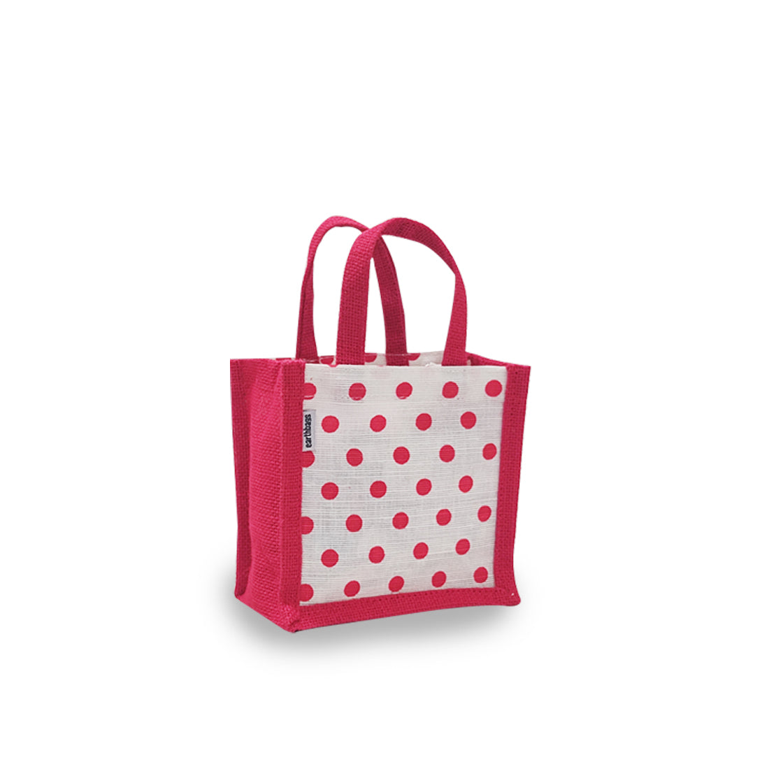 EARTHBAGS POLKA DOT CUTE JUTE GIFT BAG - PACK OF 4