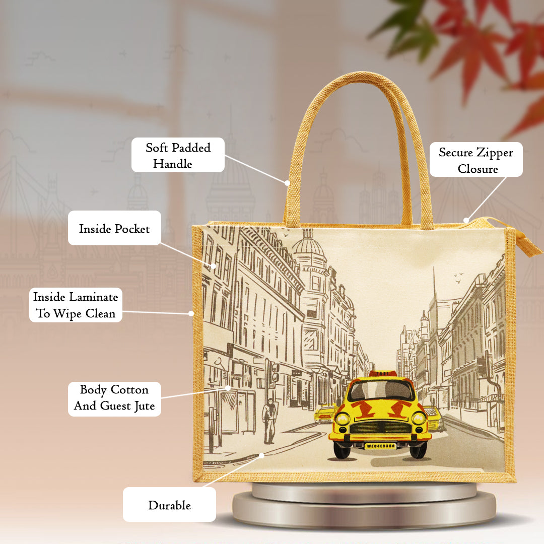 CITY OF JOY JUTE BAG: KOLKATA TAXI TALES