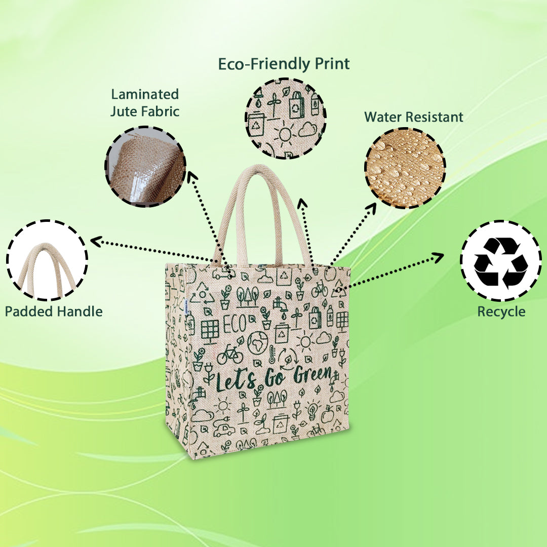 GO GREEN WITH OUR ECO-FRIENDLY JUCO BAG