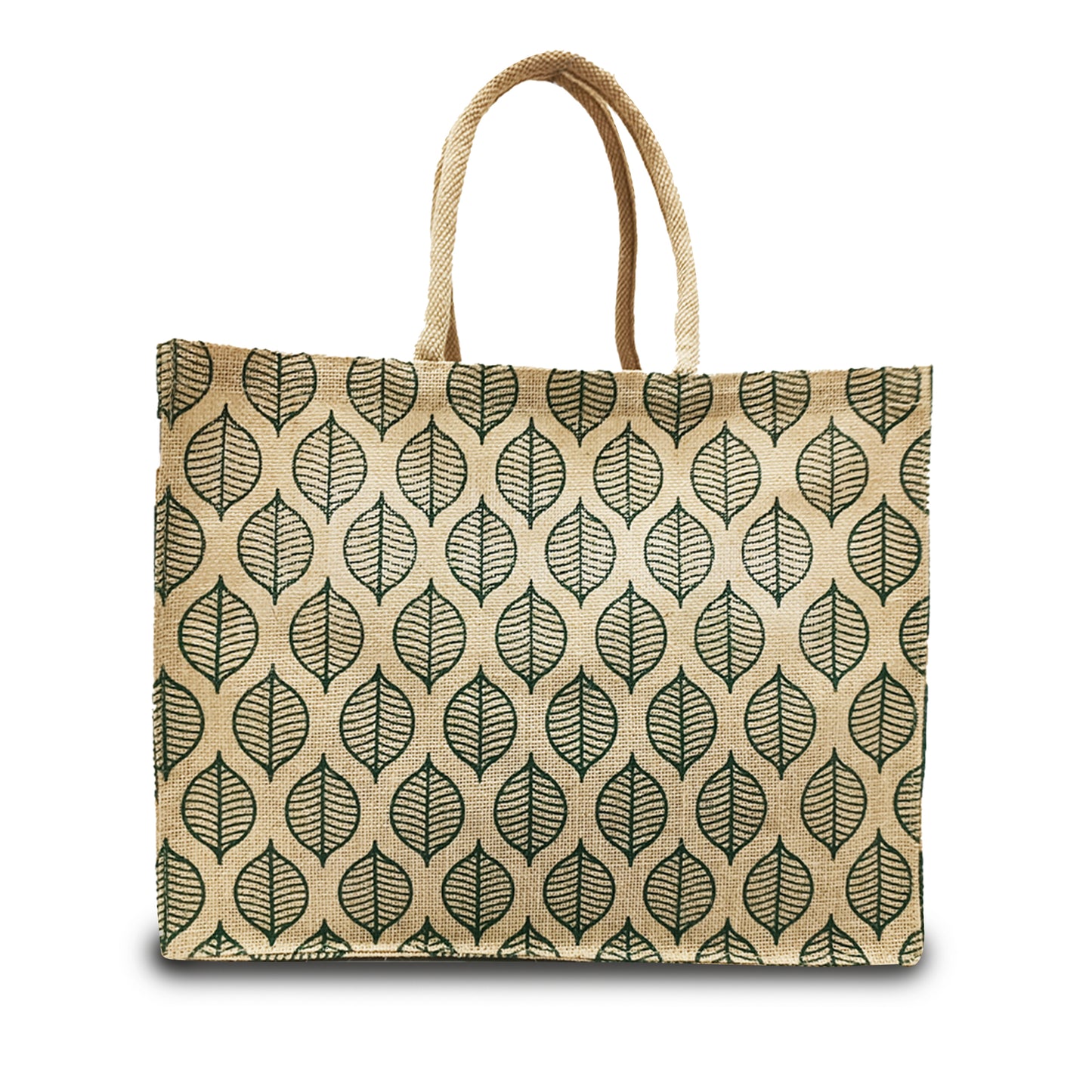 LUSH LEAVES JUTE BAG