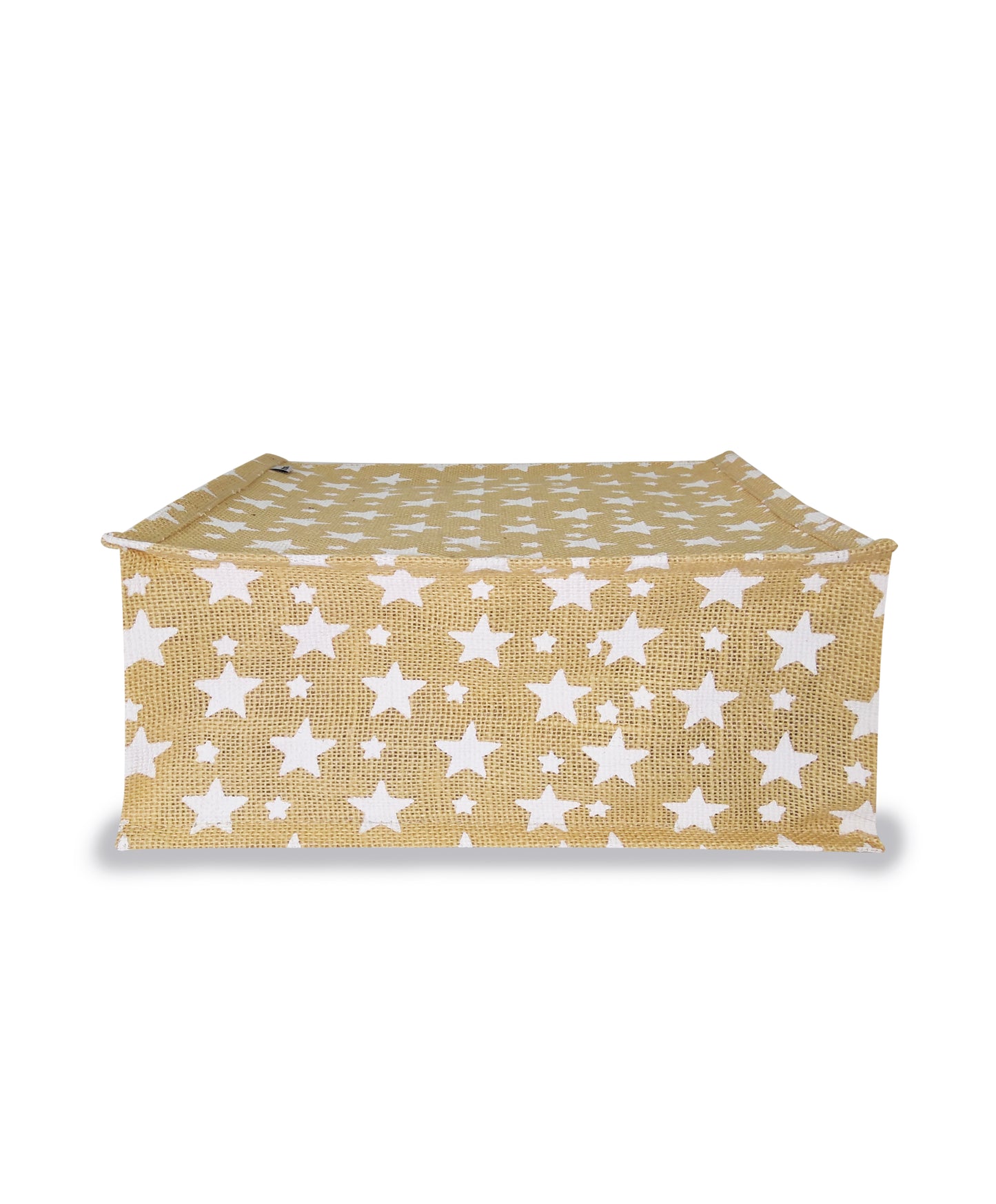 CHIC STAR PATTERNED JUTE BAG