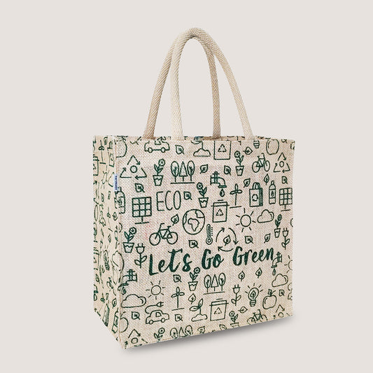 EARTHBAGS PRINTED LUNCH BAG WITH PADDED HANDLES