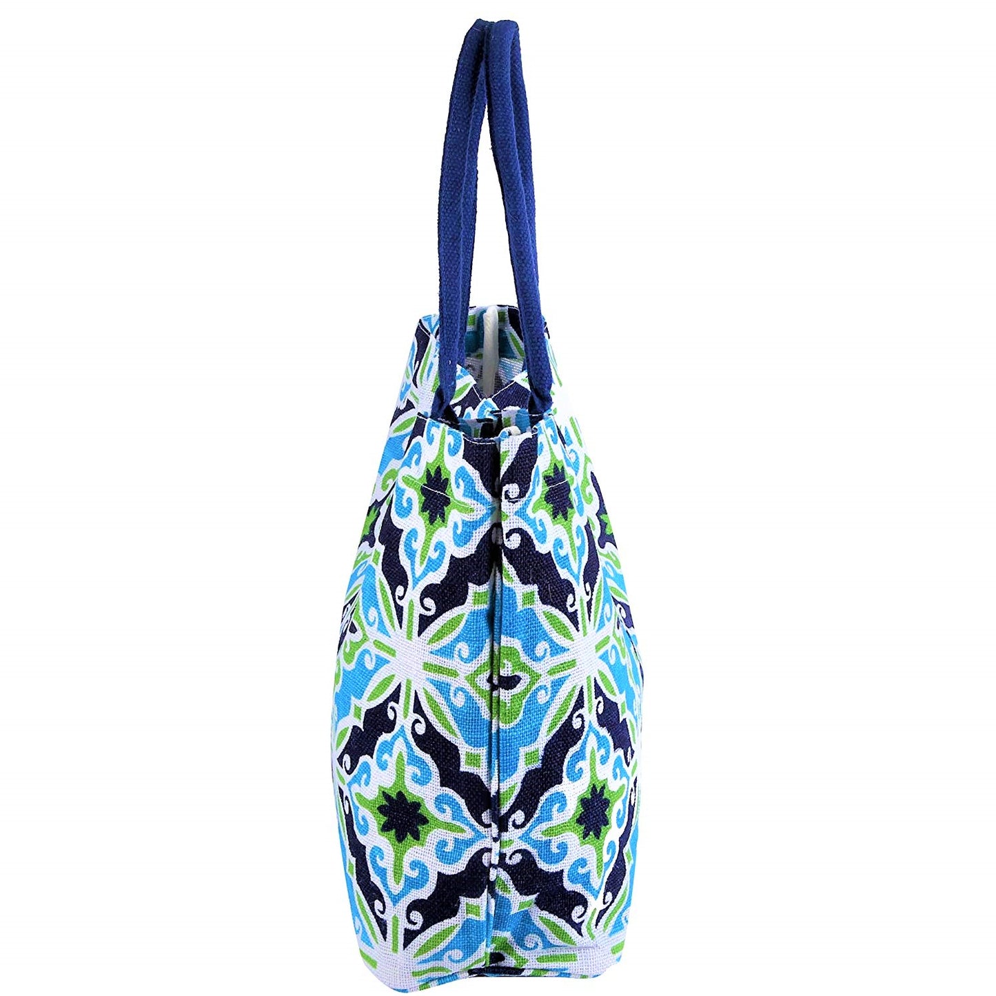 EARTHBAGS FLORAL VIBE JUTE TOTE BAG