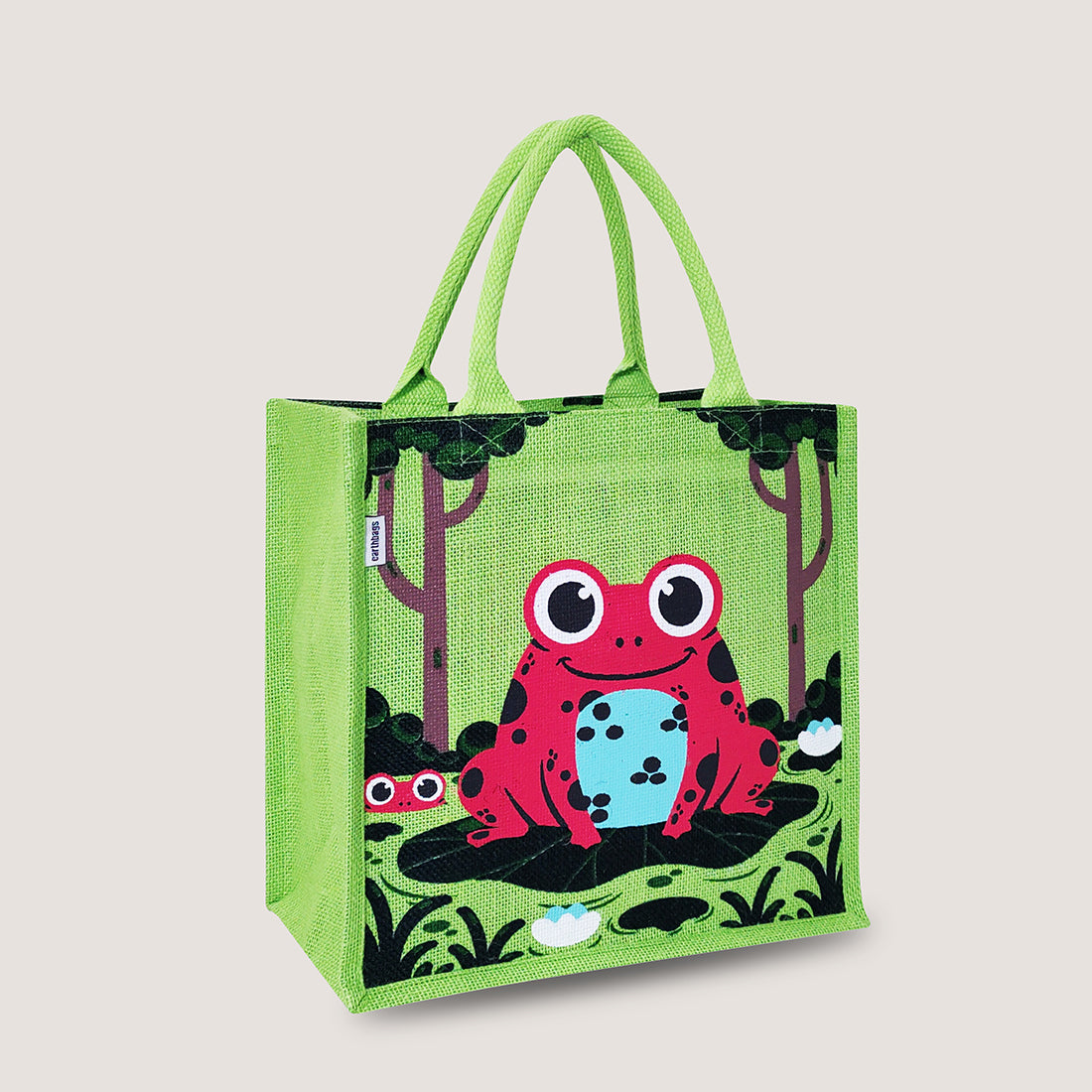 EARTHBAGS PRINTED LUNCH BAGS WITH PADDED HANDLES