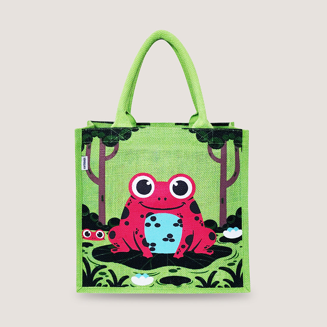 EARTHBAGS PRINTED LUNCH BAGS WITH PADDED HANDLES