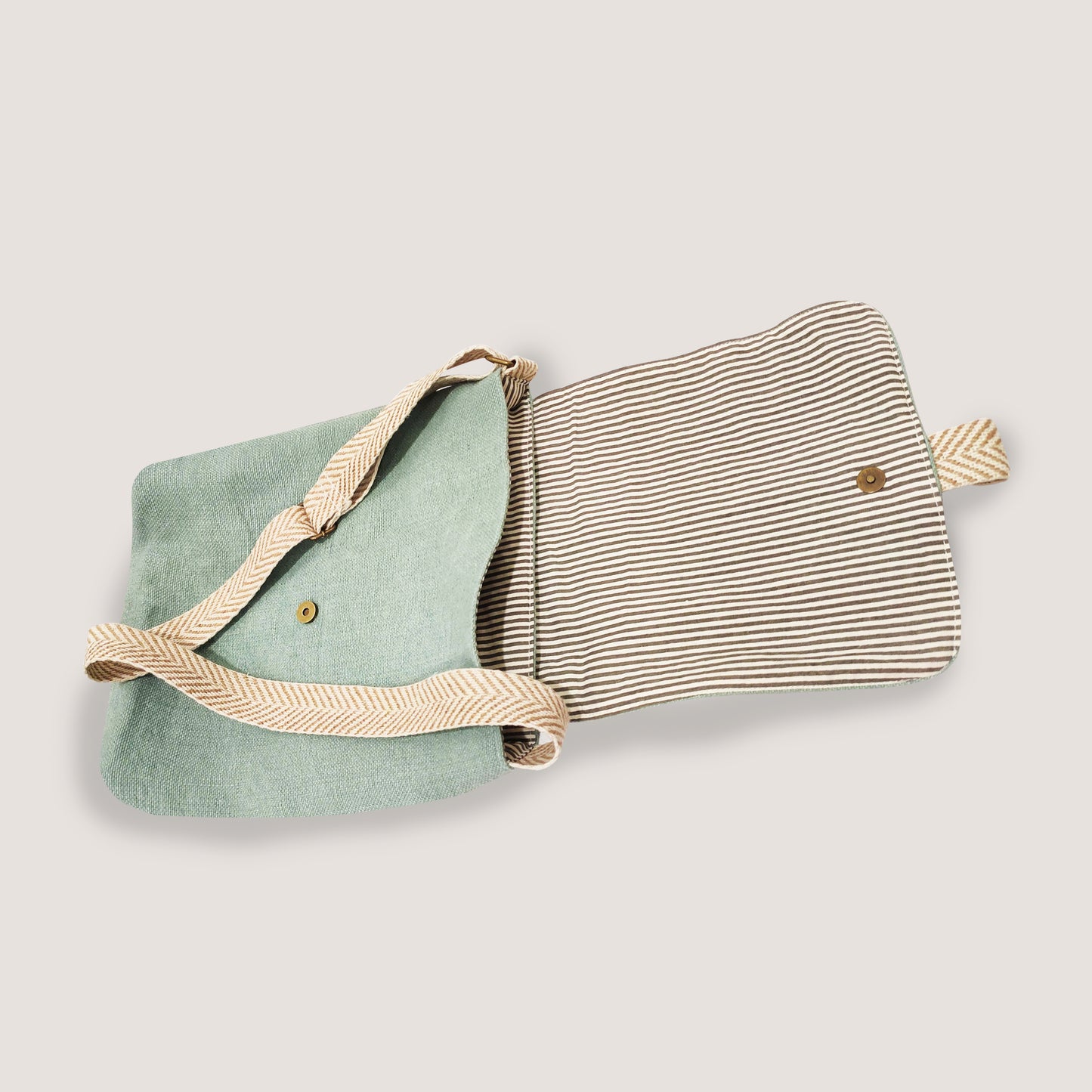 EARTHBAGS WASHED JUTE CANVAS SLING BAG