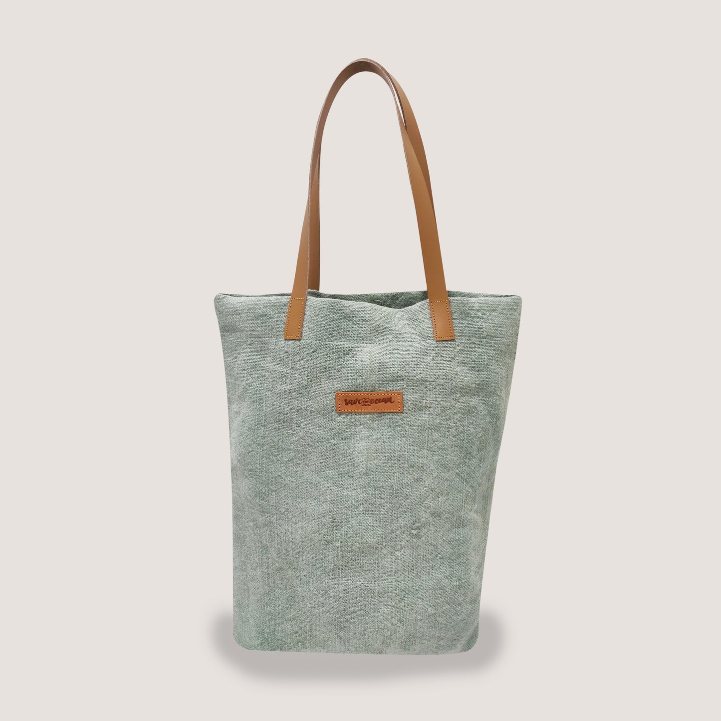 EARTHBAGS WASHED JUTE CANVAS TOTE BAG