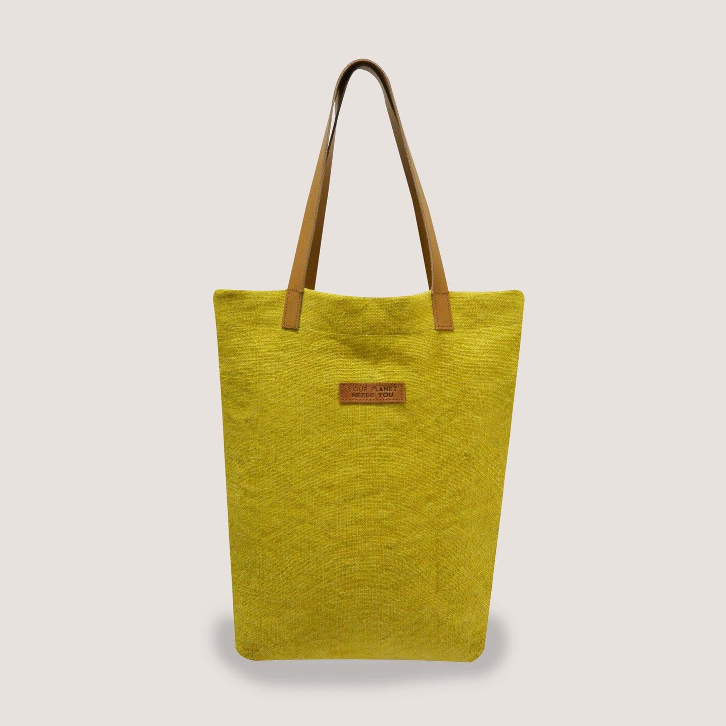 EARTHBAGS WASHED JUTE CANVAS TOTE BAG