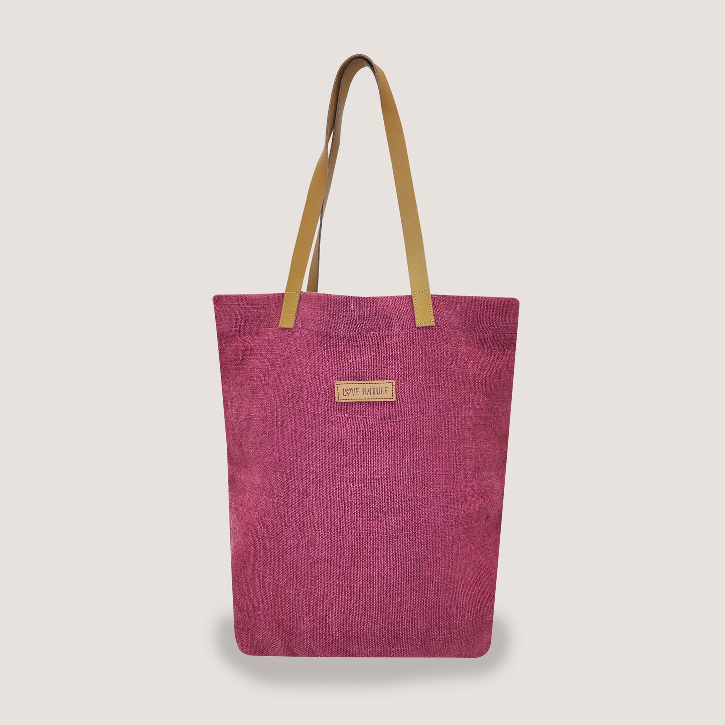 EARTHBAGS WASHED JUTE CANVAS TOTE BAG