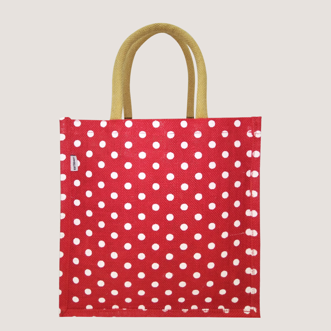 EARTHBAGS POLKA DOT LUNCH BAG WITH PADDED HANDLES