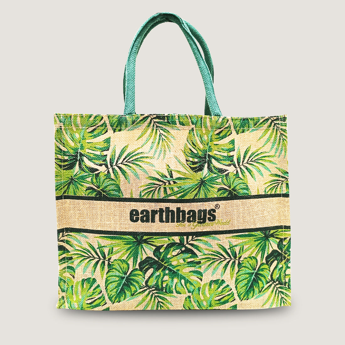 EARTHBAGS PRINTED SHOPPER WITH PADDED HANDLES